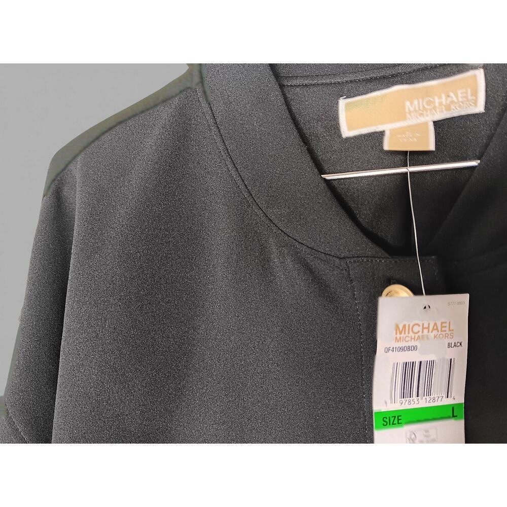 New with tags Michael Michael Kors Button Jacket Black Gold Buttons Large - Picture 15 of 15